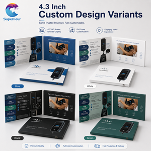 Superlieur A5 Écran LCD numérique HD 4,3 pouces pour brochure vidéo, cartes de vœux, cartes de visite, invitations de mariage, vidéo vierge - Product Image 4