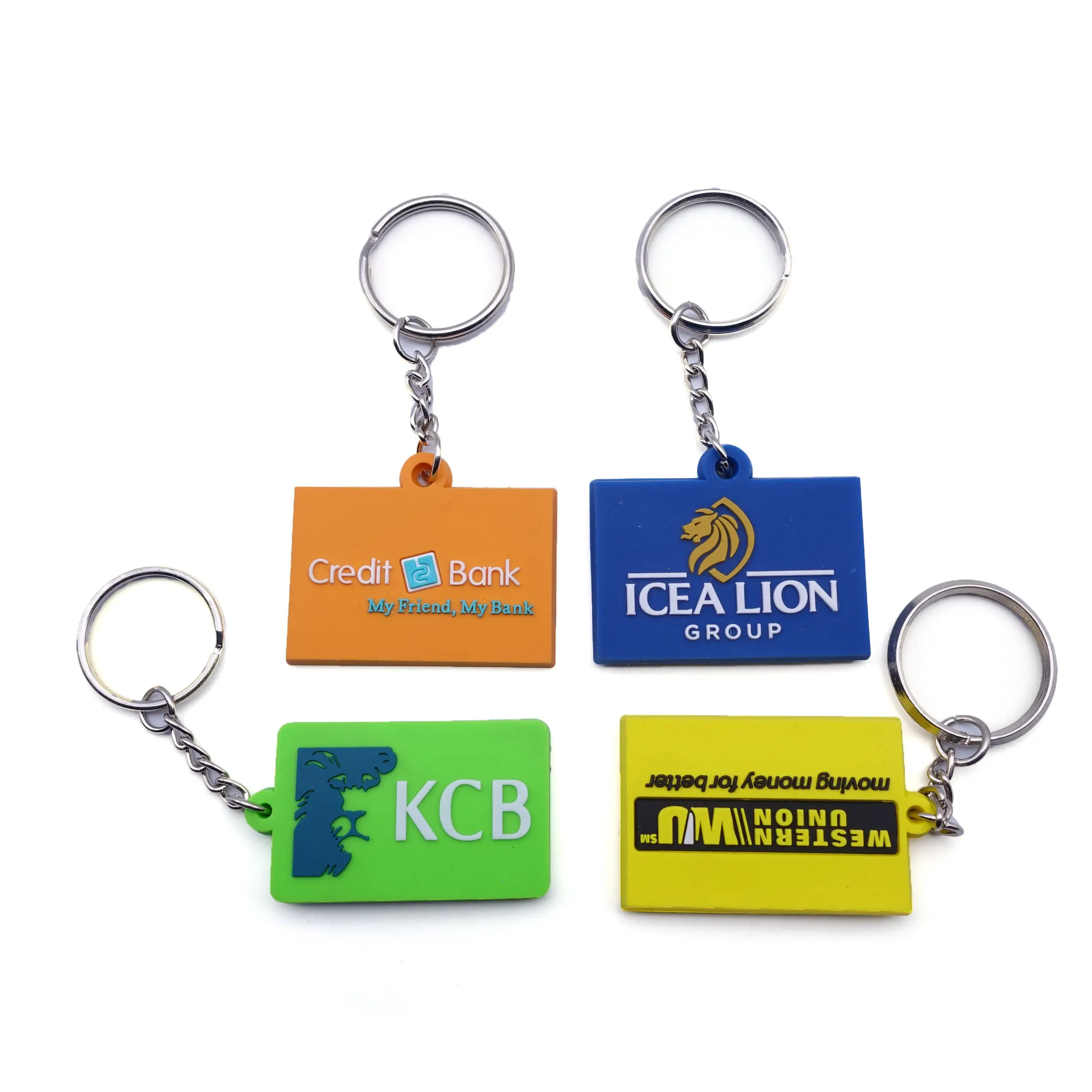 Custom Tag Maker Own Luxury Silicone Logo Soft PVC Brand Name Keychain