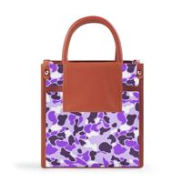 Sac à main carré en cuir PU imprimé camouflage personnalisé, mini sac fourre-tout bandoulière pour femme, idéal pour les sorties décontractées et les voyages de week-end