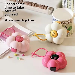 Dopamine Jewelry <b>Storage</b> <b>Box</b> <b>Mini</b> Portable Travel Stud Earrings Necklace with Grid Creative Multifunctional <b>Storage</b> <b>Box</b> - Product Image 5