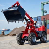 Meistverkaufter Mini-Radlader CE EPA Euro 5 Materialtransport Landwirtschaftlicher Mini-Lader 4-Rad-Antrieb Hydraulischer Frontlader