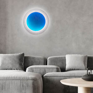 Nouveau Design rond carré créatif applique murale chambre couloir moderne simple led coloré peinture murale lumières - Product Image 3