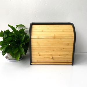 Bamboo Roll Top Bread Box 38x25x36cm <b>Storage</b> <b>Container</b> For <b>Kitchen</b> Use - Product Image 1