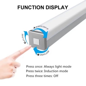 29.7CM 20-<b>LEDs</b> Motion <b>Sensor</b> <b>Light</b> Bar Portable USB Rechargeable Kitchen Cupboard Wardrobe Closet Stairs Bed Desk <b>Light</b> - Product Image 3