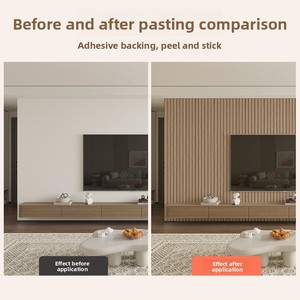 Panel Dinding 3D Bertekstur Tebal Perekat Sendiri Peredam Suara Motif Kayu Tahan Air Anti Lembab - Product Image 4