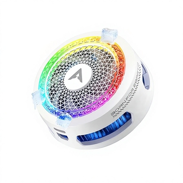 "Gaming Mobile Cooling Fan PIVA B3 25W LED Light Colorful Magnetic Rotatable Clip for Mobile Phones PIVAB3 PUBG"