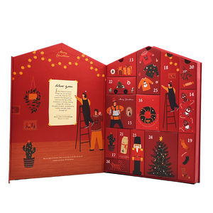 Calendriers <span class=keywords><strong>de</strong></span> <span class=keywords><strong>l</strong></span>'<span class=keywords><strong>Avent</strong></span> <span class=keywords><strong>de</strong></span> Noë<span class=keywords><strong>l</strong></span> pour enfants, boîte <span class=keywords><strong>de</strong></span> cadeaux personnalisée en gros, magnétique, pour bougies et maquillage, 24 jours, vide, 2025 - Product Image 1