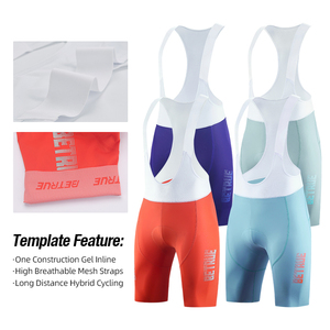 OEM logotipo personalizado italiano <span class=keywords><strong>PRO</strong></span> equipo acolchado <span class=keywords><strong>Mountain</strong></span> Road Bike Race Fit ciclismo Baberos pantalones cortos bolsillos para las mujeres - Product Image 3