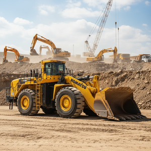 מעמיס גלגלים משומש איכותי מדגם <span class=keywords><strong>KOMATSU</strong></span> WA900 בעל כושר העמסה של 6 טון, מנוע 672 קילוואט, תיבת הילוכים, למכירה חמה לייצוא מסין - Product Image 1