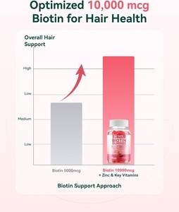Gummies de biotine à marque privée ODM/OEM, brûleur de graisse naturel, complément énergétique, 60 gummies/flacon pour adultes - Product Image 3
