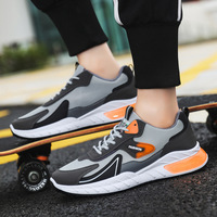 Sepatu Olahraga Pria Ukuran Besar, Desain Mesh, Ringan, Bernapas, Cocok untuk Jalan Kaki