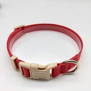 Collar de perro de nailon Martingale duradero para razas grandes Color sólido con decoración de cinta Collar simple para caminar sin tirones - Product Image 6