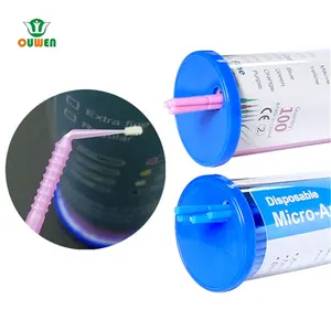 Micro aplicador dental de microfibra descartável para uso dental