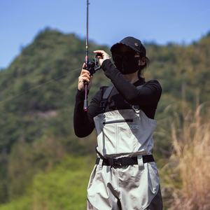 WST Waders de pêche combinaison de <span class=keywords><strong>chasse</strong></span> 3 couches imperméable respirant Wading pantalon taille poitrine pêche à la mouche - Product Image 2