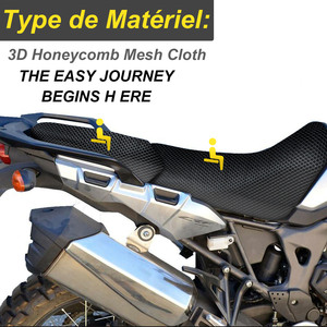 Housse de siège de moto en tissu pour HONDA africa twin <span class=keywords><strong>1100</strong></span> crf1100 <span class=keywords><strong>crf</strong></span> <span class=keywords><strong>1100</strong></span> L 1100L CRF1100L <span class=keywords><strong>ADVENTURE</strong></span> SPORTS 2020 - Product Image 3