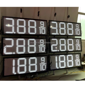 Panneaux de tarification des stations-service Application Wifi avec télécommande sans fil Affichage à 7 segments 8.88 9/10 Panneau LED de prix du gaz - Product Image 1