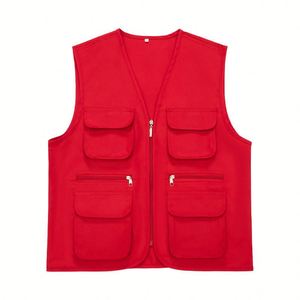 Elegante Chaleco de Poliéster OEM para Pesca y Senderismo, Chaleco Multibolsillos con Logotipo para Atuendos de Verano - Product Image 5