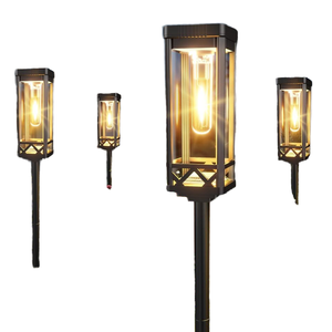 <span class=keywords><strong>KOOPER</strong></span> Lot de 8 Lampes Solaires Modernes pour Allée Lampes de Jardin Plus Hautes 15 Heures Plus Lumineuses Utilisation Extérieure Étanche Alimentées par Énergie Solaire pour Cour - Product Image 1
