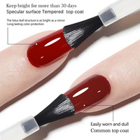 Vernis Gel Professionnel Sans Résidu Longue Durée Effet Brillant pour Salons de Manucure (Base et Top Coat)