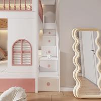 Lit superposé personnalisé JS pour enfants, lit superposé château de princesse pour chambre de filles, thème hôtel et villa