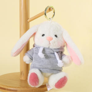 Portachiavi Promozionali con Coniglietto dalle Orecchie Morbide all'Ingrosso con Logo Personalizzato per Regalo di Pasqua - Product Image 6