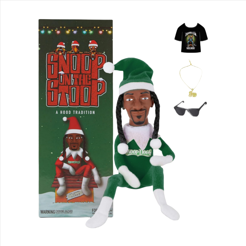 High Quality New Snoop on a Stoop Elf Doll Small Plush Toys Shelf Decor Elf Toy with Tshirt Sunglasses for Decoration Gifts