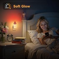 Veilleuses 3D LOHAS avec capteur crépusculaire, intensité réglable, à brancher, veilleuse imprimée en 3D pour chambre, salle de bain, couloir