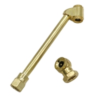 2 pièces/ensemble 1/4 NPT Buse de gonflage rapide pour pneus de voiture, buse à air haute pression, poignée droite, buse à air double usage, valve à embout
