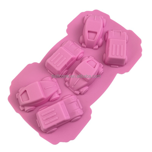 Stampo in Silicone a 6 Scomparti a Forma di Auto per Cubetti di Ghiaccio/Cioccolato/Torte/Saponi/Candele, Stampo per Gesso Aromaterapico, Resistente alle Alte Temperature, Strumento Fai-da-te - Product Image 6