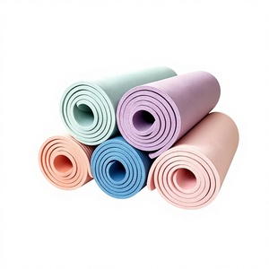 แผ่นรองโยคะ NBR หนาเป็นมิตรกับสิ่งแวดล้อม พร้อมโลโก้สั่งทำ ขนาด 1830*610*10 มม. พับเก็บได้ พกพาสะดวก ใช้ได้ทั่วไป - Product Image 1