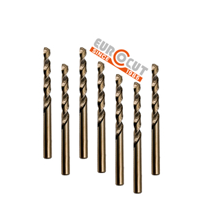 EUROCUT yüksek hızlı çelik <span class=keywords><strong>HSS</strong></span> M35 kobalt düz şaft büküm matkap ucu çelik Metal veya dökme demir için - Product Image 2