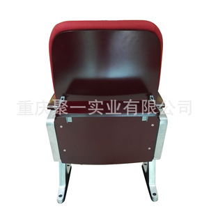 Silla de Auditorio Metálica con Tapicería de Tela, con Reposabrazos y Tablero de Escritura para Teatro, Cine, Sala de Conferencias - Product Image 4