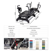 Reformer de Pilates en aluminium M3K+ de qualité supérieure pour salle de sport haut de gamme et studio – Machine de Pilates Reformer