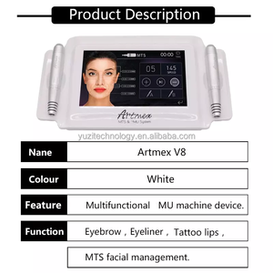 Dermografo numérique classique à perles blanches, <span class=keywords><strong>Machine</strong></span> de fabrication de maquillage Semi-permanente, tatouage, livraison gratuite, 1g2 - Product Image 6