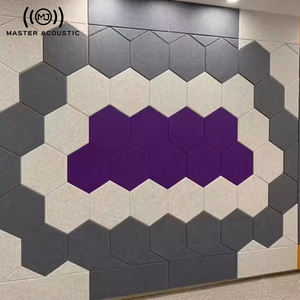 3D 모델 디자인 솔루션으로 마스터 어쿠스틱 PET 패브릭 벽 패널 폴리 에스테르 폼 장식 보호 - Product Image 1