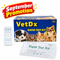 Tests de diagnostic rapide vétérinaires Cpv Ag, kits fécaux pour usage domestique, 3 en 1 CCV/CPV/GIA, test ELISA vétérinaire du coronavirus
