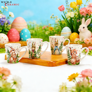 Wholesale Custom <strong>Easter</strong> Bunny Series Ceramic Coffee Milk <strong>Mugs</strong> for Gifting Home Use or Office Use Lovely Rabbits Factory Price - Product Image 3