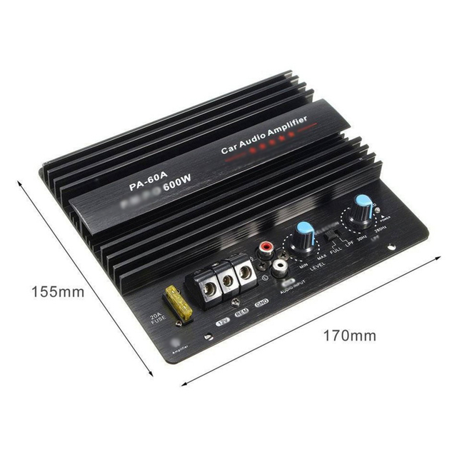 12V 600W Car Audio Amplifier Board PA-60A Subwoofer Circuit Module