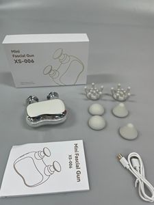 Nuevo Masajeador Corporal Manual de Doble Cabezal con 3 Niveles de Velocidad Ajustables, Mini Pistola de Masaje Fascial Portátil con 6 Cabezales de Masaje - Product Image 6