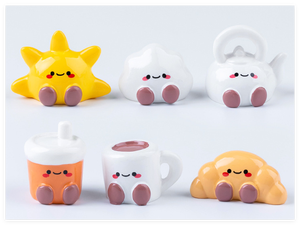 Venta al por mayor 3D comida juguete a granel café bebida botella encantos miniatura muñeca tazas realista fruta rebanada leche té para llavero bolsa ciega - Product Image 6