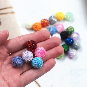 แฟชั่นผสม100ชิ้นสร้อยข้อมือ DIY ต่างหูพวงกุญแจปากกาเสน่ห์หลวม spacer spetti 16มม. ลูกปัดอะคริลิ - Product Image 4