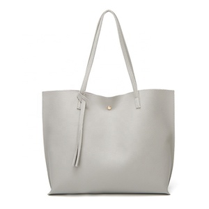 Ladies Tote Bag Fashion Tassel Handbags Luxury Women Champagne Shoulder Bags PU Leather Tote Bag Handbag - Product Image 3