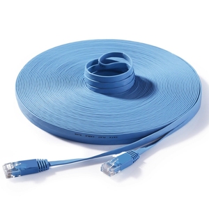 สายแพทช์คอร์ด Cat6 ทองแดงแท้ ความเร็วสูง สำหรับใช้งานภายใน/ภายนอกอาคาร หัว RJ45 สีดำ สายอีเธอร์เน็ตแบบแบน ได้รับการรับรองสำหรับความเร็วสูง - Product Image 6