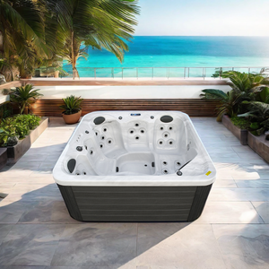 Balboa Sex Massage Hottub avec 3 Places 2 Salons Eco-Friendly Acrylic Freestanding Jacuzzii avec Drainer Villas <span class=keywords><strong>Promotion</strong></span> - Product Image 6