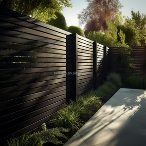 Hiện đại nhôm riêng tư louver slat hàng rào Bảng điều khiển bột tráng vườn hàng rào ranh giới tường cho sân và ban công - Product Image 6