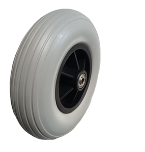 ล้อรถเข็นโฟม PU <span class=keywords><strong>8</strong></span>นิ้วล้อรถเข็นแบบแบนฟรี - Product Image 3