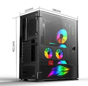 Pc 케이스 gabinete 사전 내장 데스크탑 pc 부품 캐비닛 케이스 게임 cpu 컴퓨터 케이스 pc 케이스