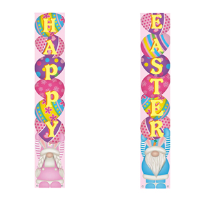 Wholesale Custom Easter <b>Banner</b> Sign Sublimation Front Porch Door Decorations for Home Holiday Digital Printing Techniques - Product Image 1