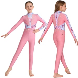 Justaucorps de gymnastique pour filles de 6 à 16 ans, justaucorps intégral, ballet, danse artistique, patinage artistique, costumes de danse moderne, compétition - Product Image 2