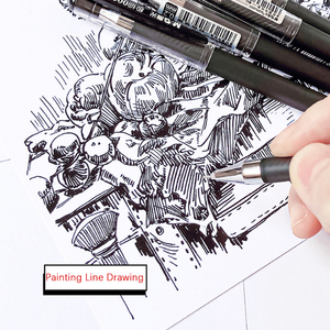 Pluma de gel HK ultrafina 001 pluma de firma de tubo de aguja completa de 0,2mm - Product Image 4